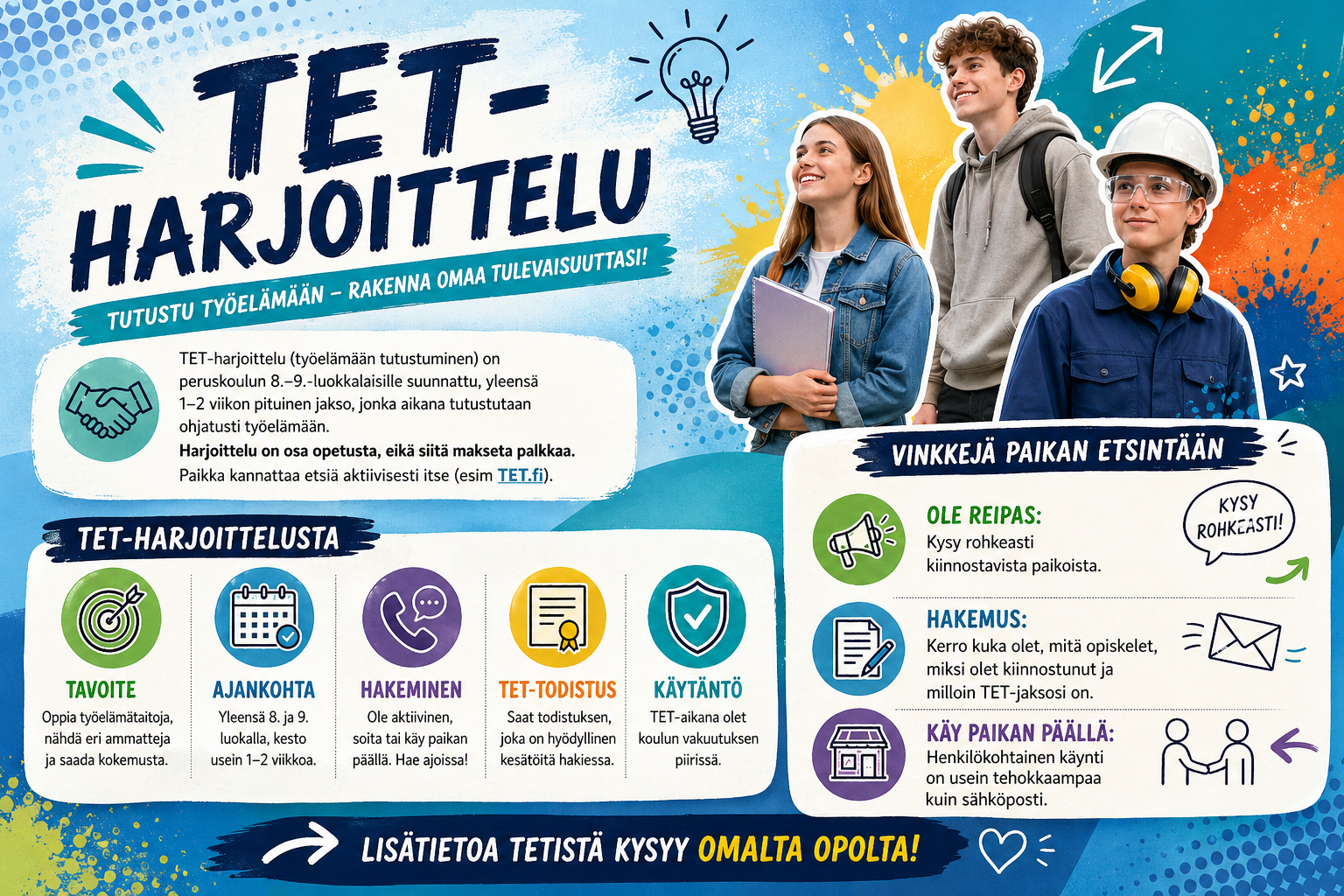 TET-harjoittelu – tietoa TET-jaksosta