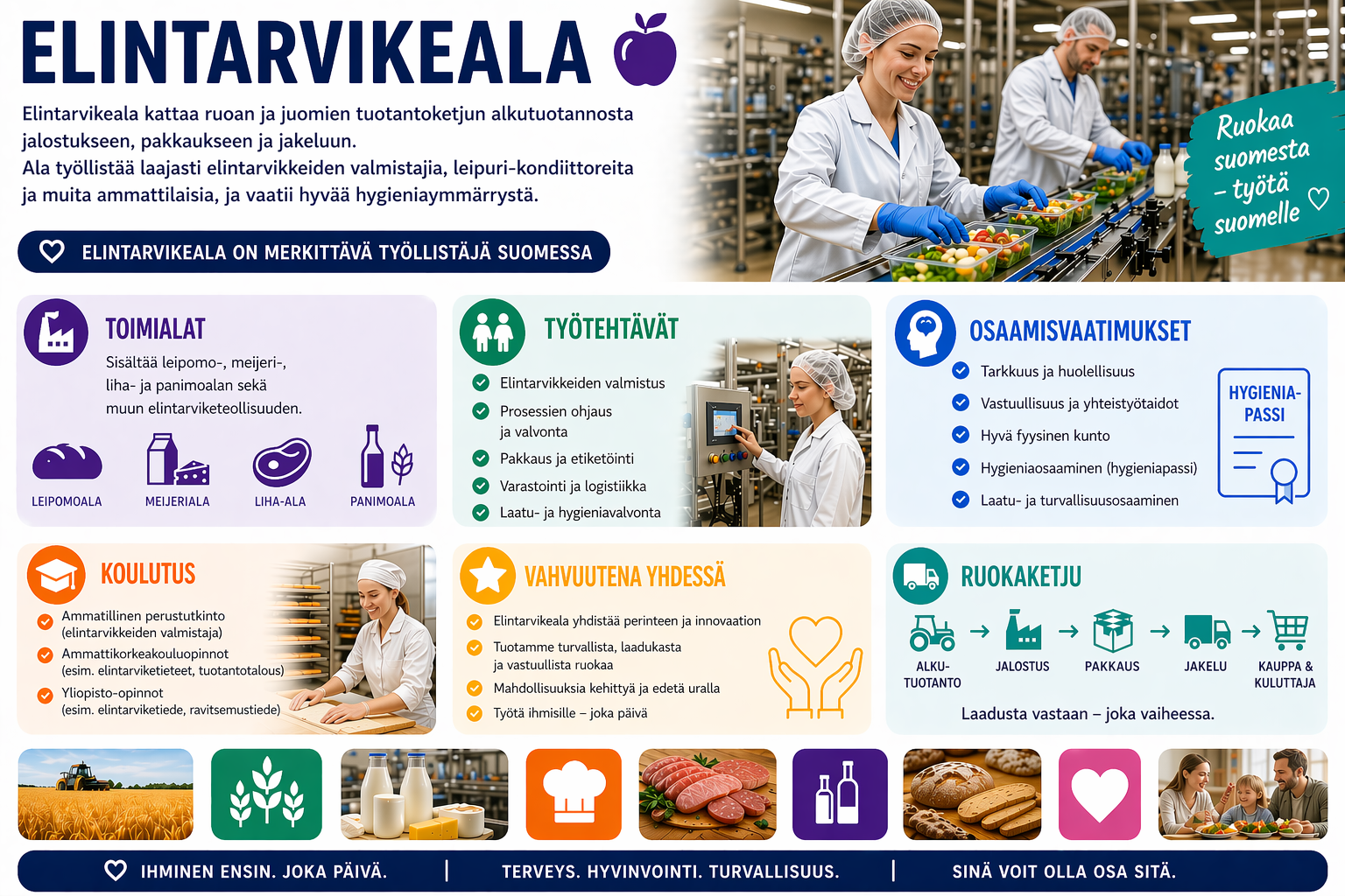 Elintarvikeala – infograafi